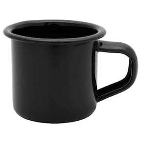 Dupla de Canecas Mimo ECN5BK 5 cm Ferro Esmaltado Preto