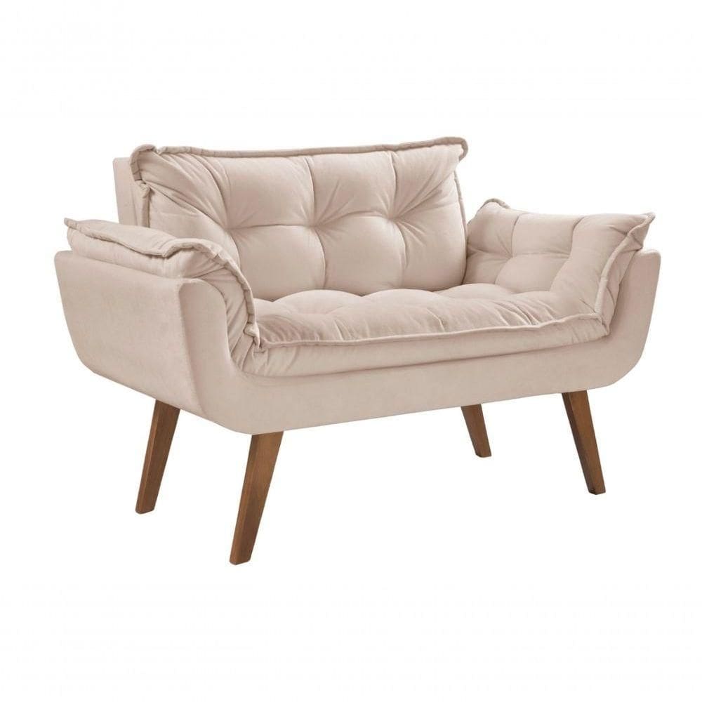 Poltrona Namoradeira Opalla 2 Lugares Suede Dsalla