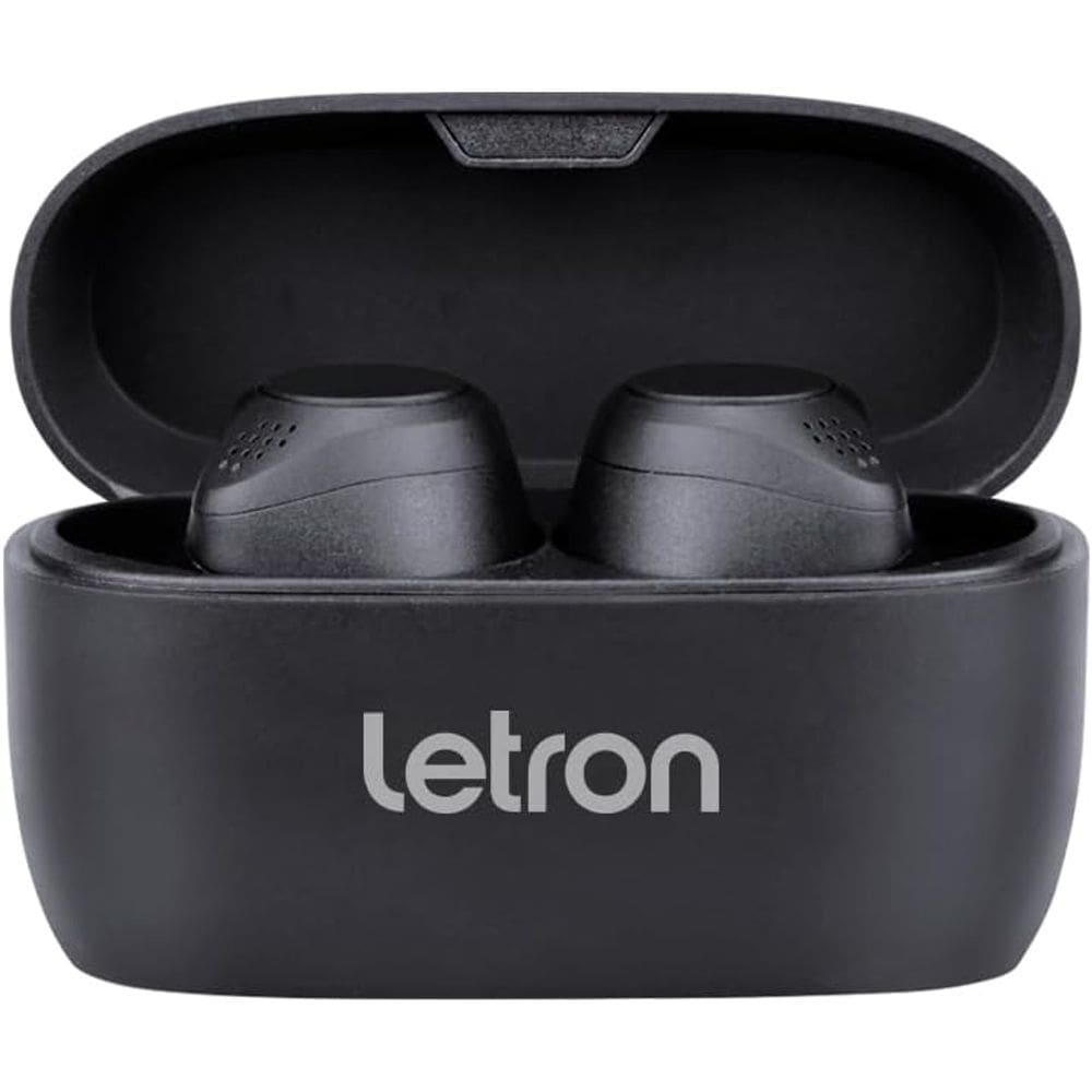 Fone Sem Fio Neo Preto Estereo Intra Auricular Bluetooth Letron
