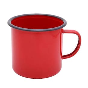 Dupla de Canecas Mimo ECN5VM 5 cm Ferro Esmaltado Vermelho