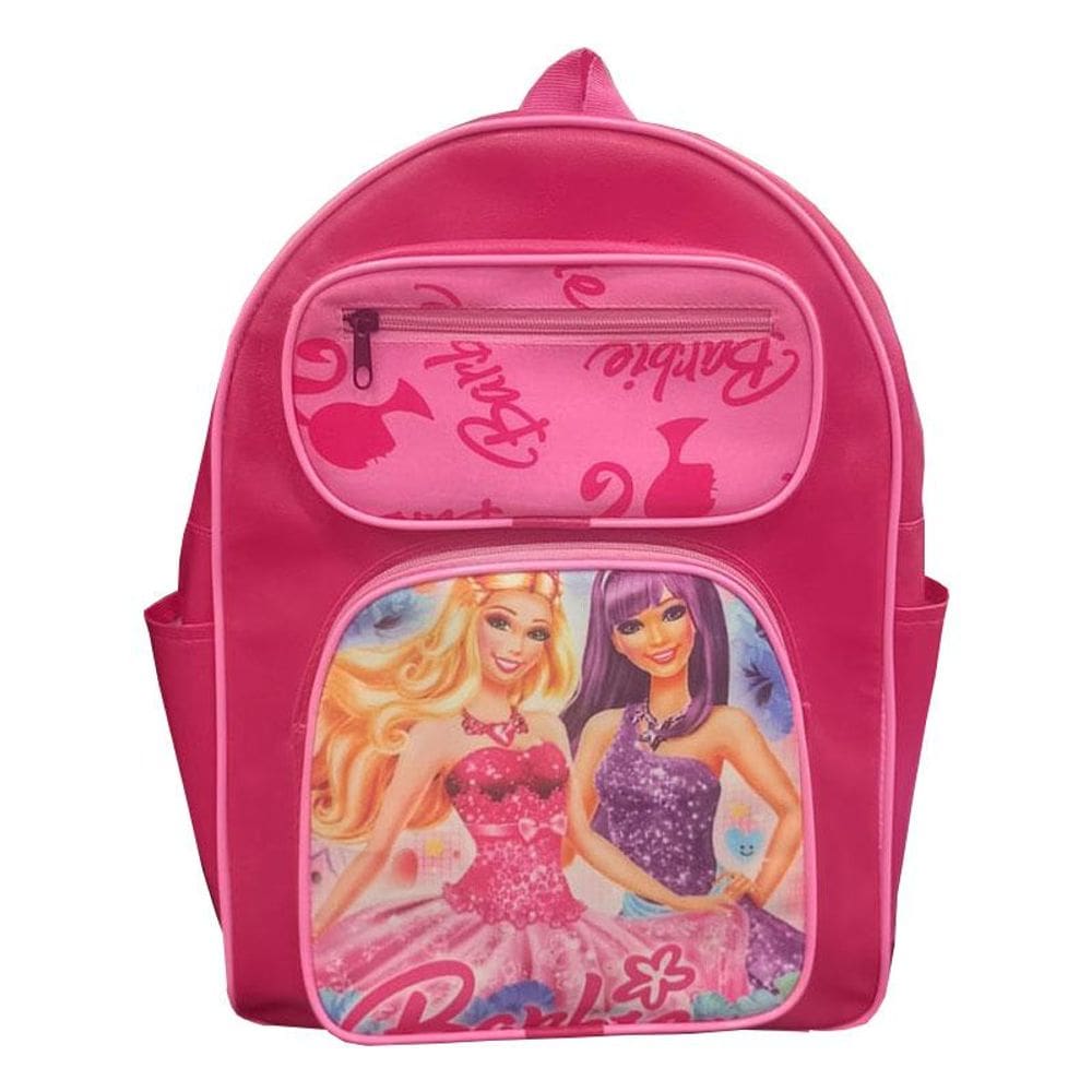 Mochila Escolar Infantil Barbie MD Rosa - Edu Bolsas