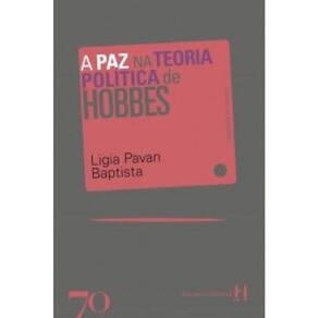 Livro Paz Na Teoria Politica De Hobbes, A