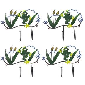 Gancho Ferro Enfeite Sapo Kit 4 Uni Porta Chaves Chapeu Bone Decoraçao Parede Pendura Casa Quarto Sala