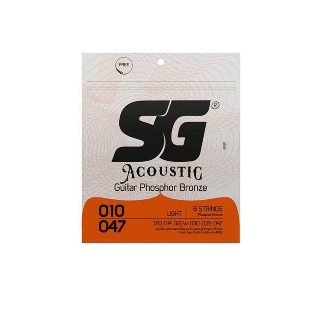 Encordoamento P/violão Fósforo Bronze Sg 0.010 - 0.047 [F108]