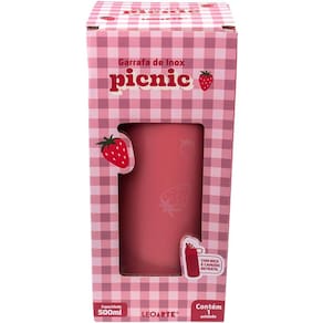 Garrafa Inox Picnic 500 Ml - Caixa C/ 1 Und Leoarte