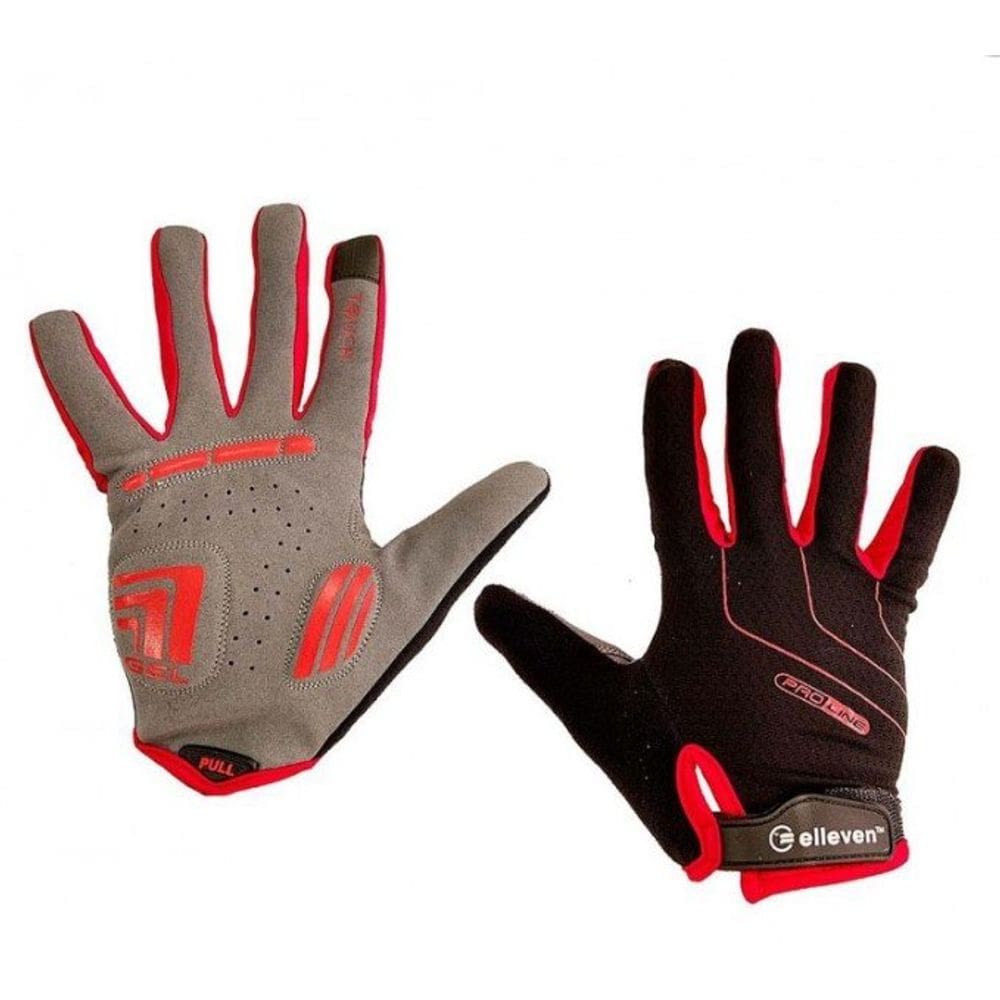 Luva Elleven Longa Preto Vermelho GG