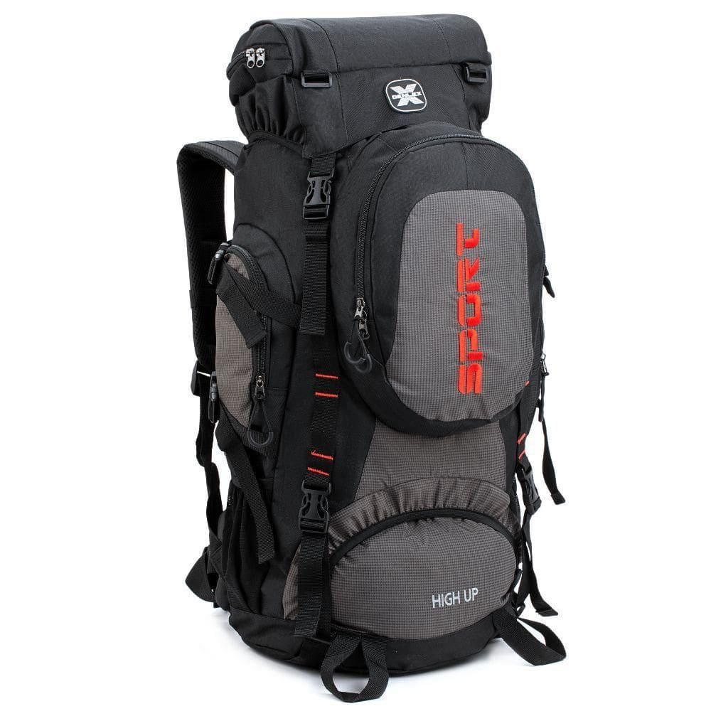 Mochila Grande Camping Reforçada Denlex Preto