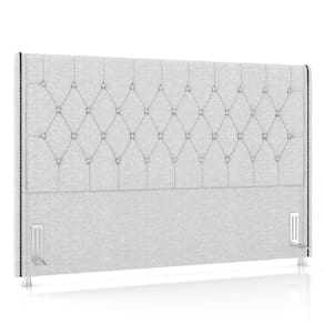 Cabeceira Cama Box Solteiro 90cm Florenza P02 Linho Cinza Claro - Mpozenato