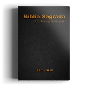 Bíblia Sagrada - Rc - Slim - Capa Couro Preta