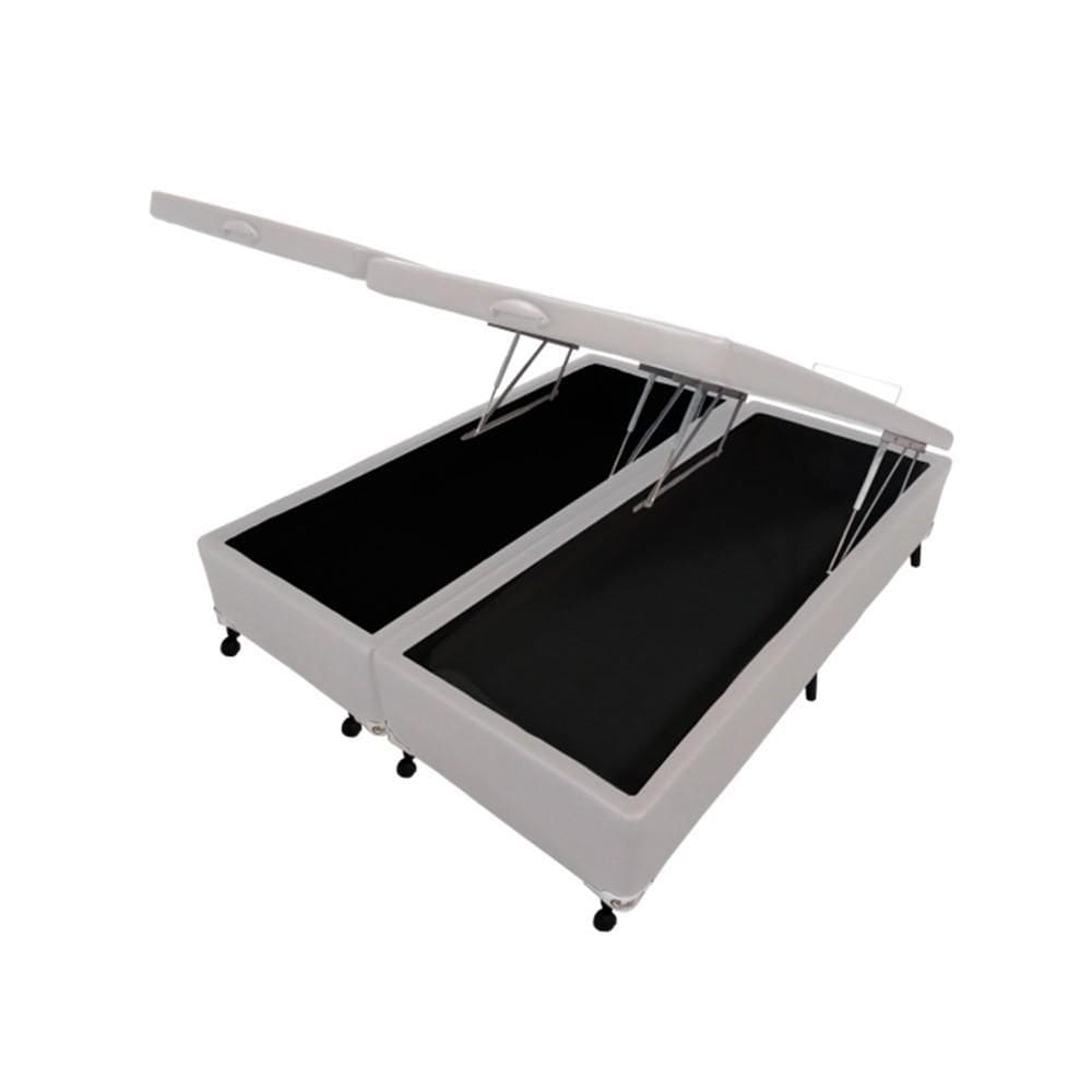 Cama Box Baú Castor King Corano Branco 180x200x35cm
