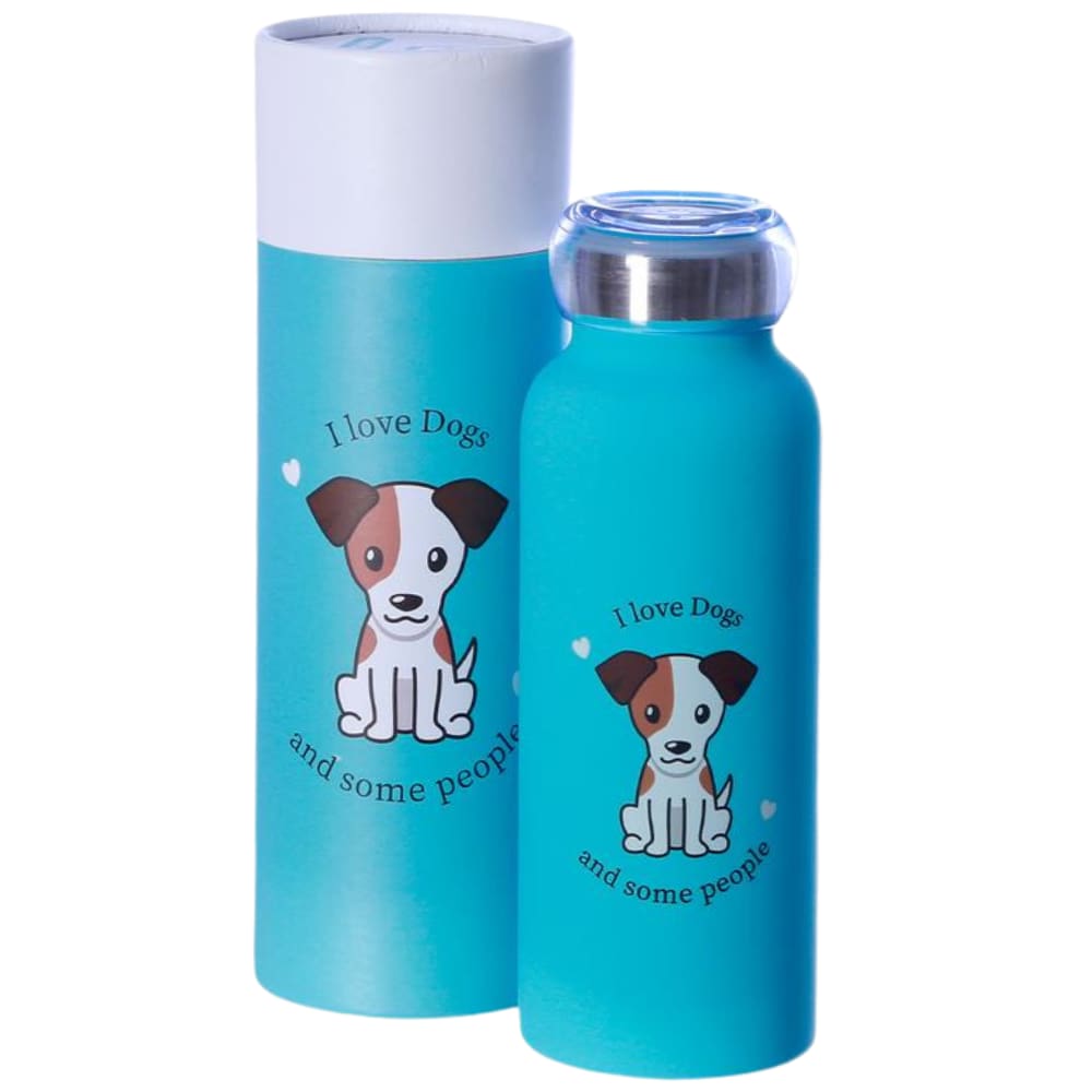 Garrafa I Love Dogs Cachorros Cachorrinhos Térmica 6 Horas Quente Gelada 500m + Embalagem Presente