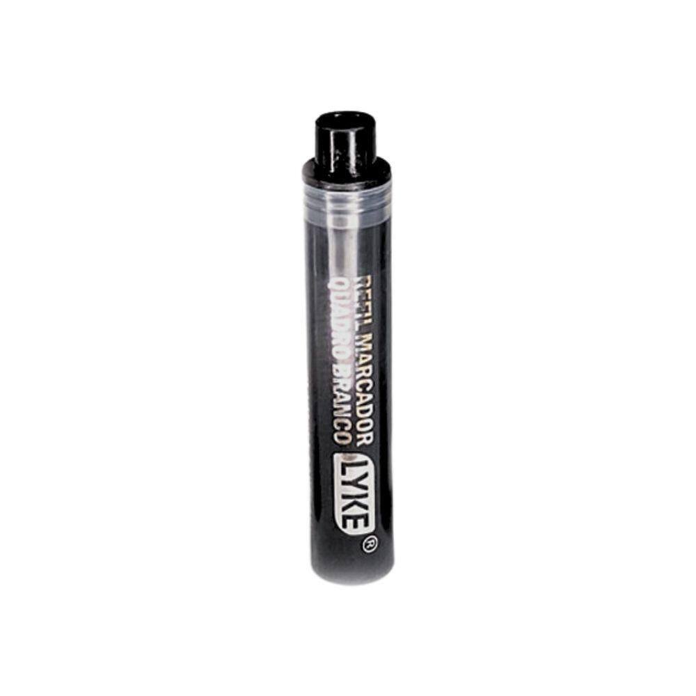 Refil Pincel Marcador Para Quadro Branco Recarregável Lyke Preto