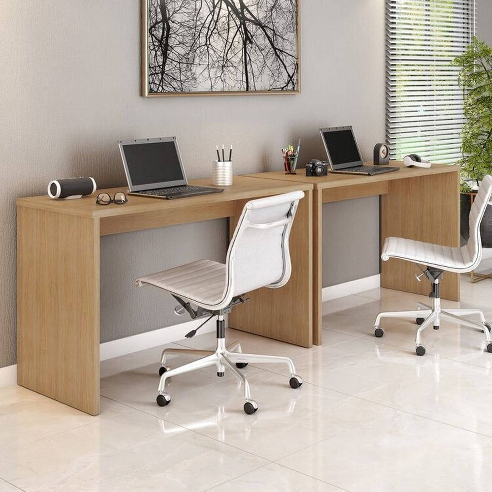 Kit 2 Escrivaninhas Gávea Office 127cm Freijó