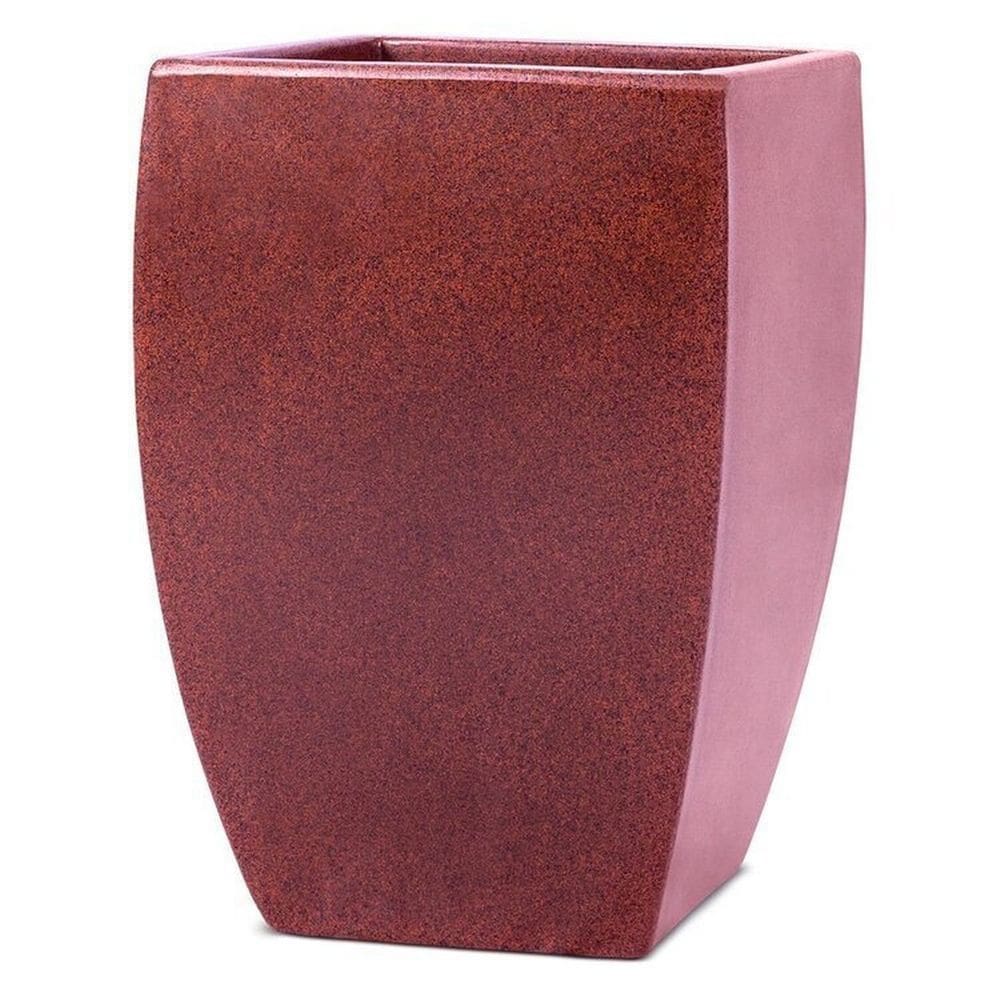 Conjunto de 10 Vasos Decorativo para Plantas Quadrado Apolo 28 Marrom Avermelhado