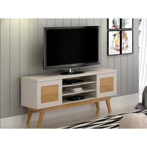 Rack Detroit Para Tv 65" Valdemoveis – Off white/Cinamomo