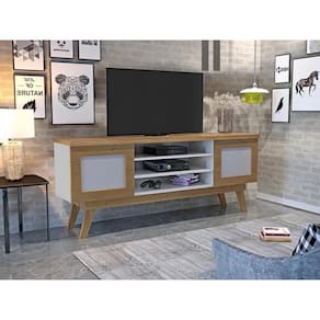 Rack Detroit Para Tv 65" Valdemoveis – Cinamomo/Off white