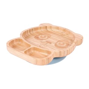 Prato Urso Mimo BM23188 Bambu Marrom com Ventosa