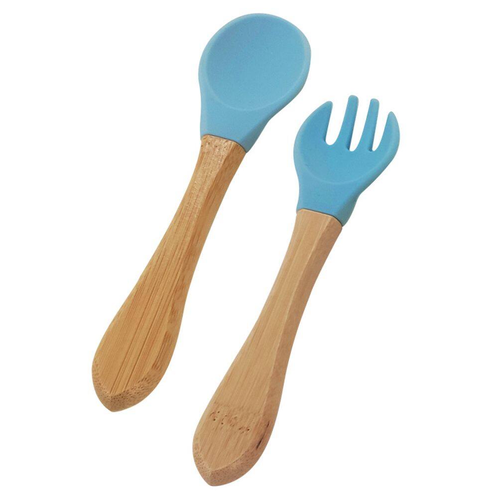 Dupla de Talheres Mimo BM23193 Bambu Azul