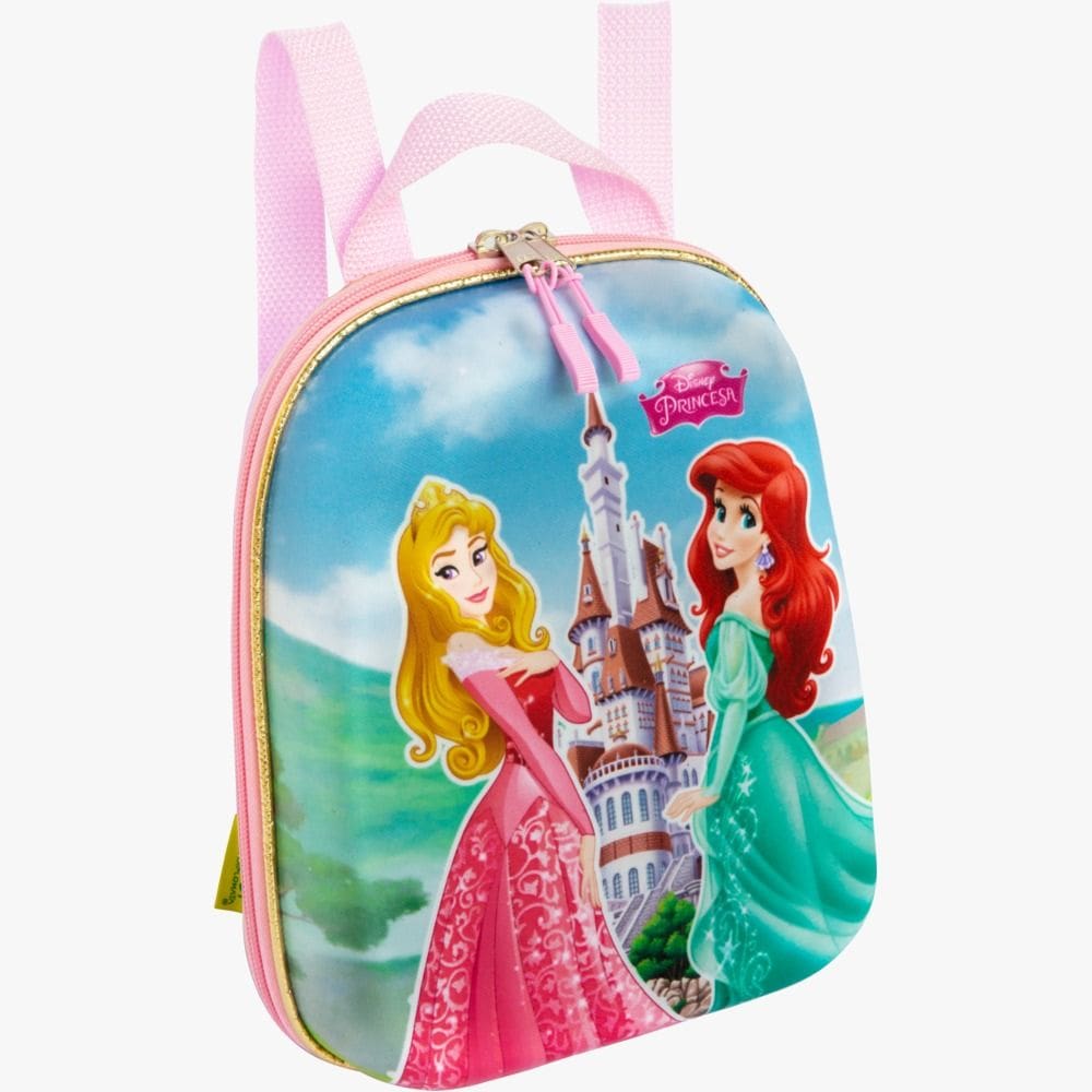 Lancheira Costas 3D Princesas Castelo Disney Impermeável
