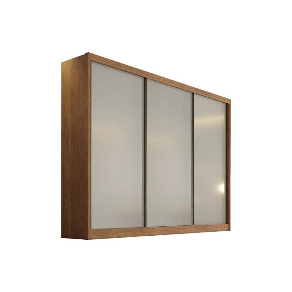 Guarda Roupa Casal 3 Portas de Correr e 8 Gavetas Natus/Duna Cumaru/Fendi - Novo Horizonte