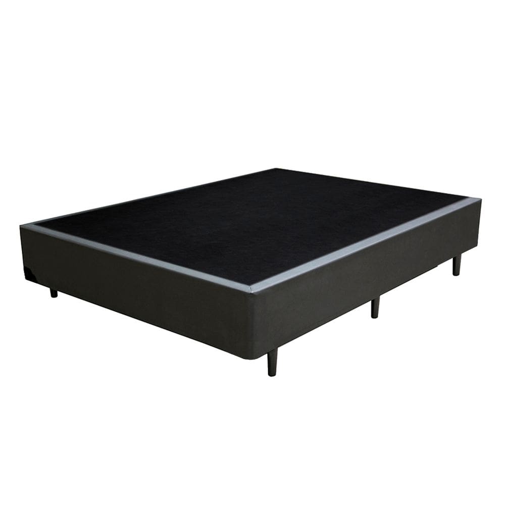 Cama Box Casal 138 Cinza Sintetico - Santo Box