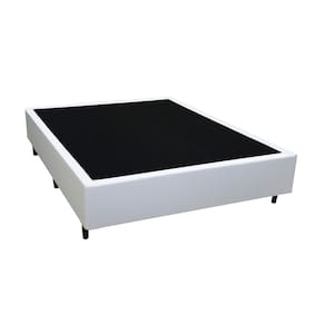 Cama Box Solteiro 78 Branco Sintetico - Santo Box