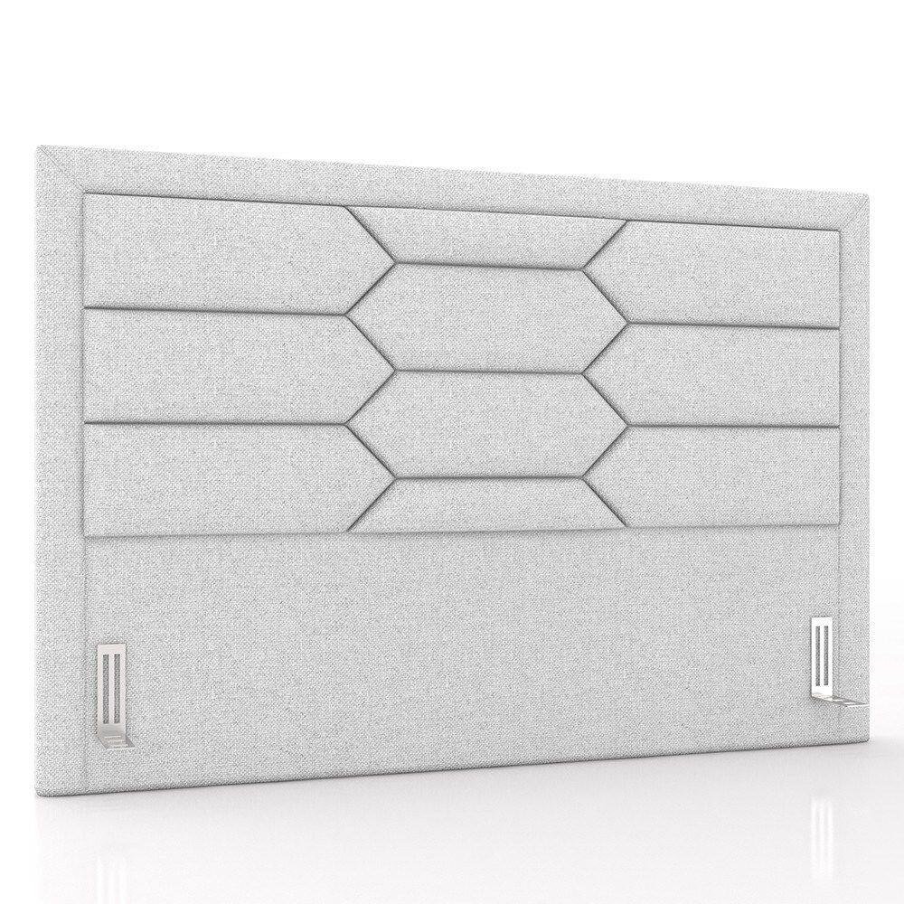 Cabeceira Cama Box Casal 140cm Texas P02 Linho Cinza Claro - Mpozenato