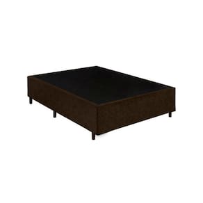 Cama Box Solteiro 78 Marrom Suede - Santo Box