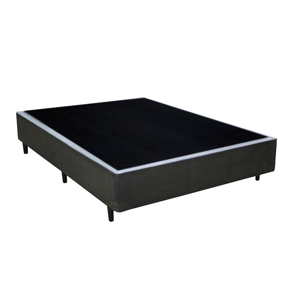 Cama Box viúva 128 Cinza Sintetico - Santo Box