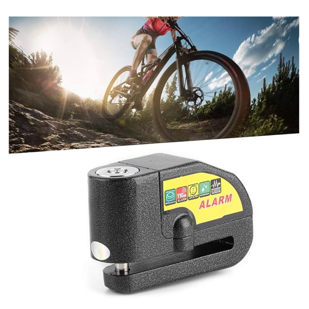 Trava Cadeado De Freio Disco Com Alarme Sonoro Para Moto