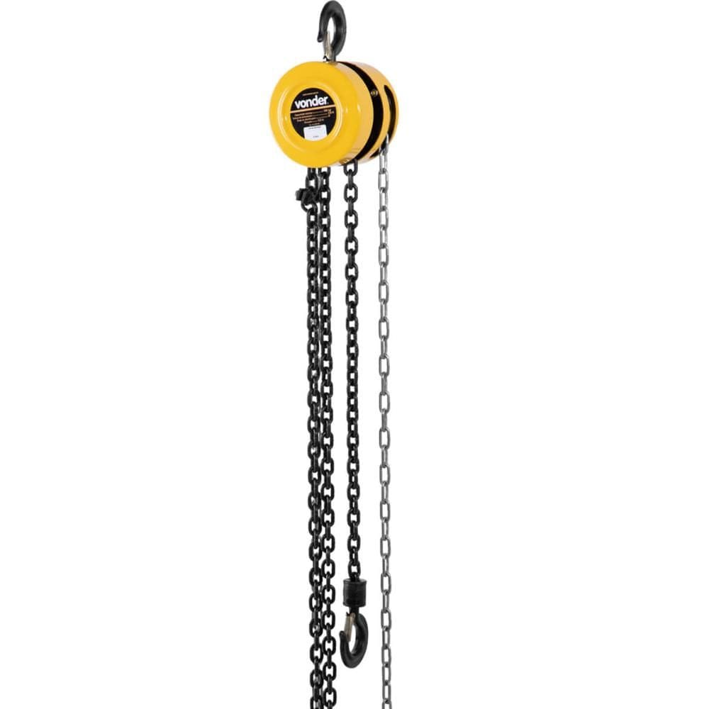 Talha Manual 0,5 Toneladas Elevação 50m Vonder