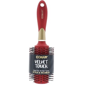 Escova de secagem Conair Velvet Touch Round, 1 pacote com 3