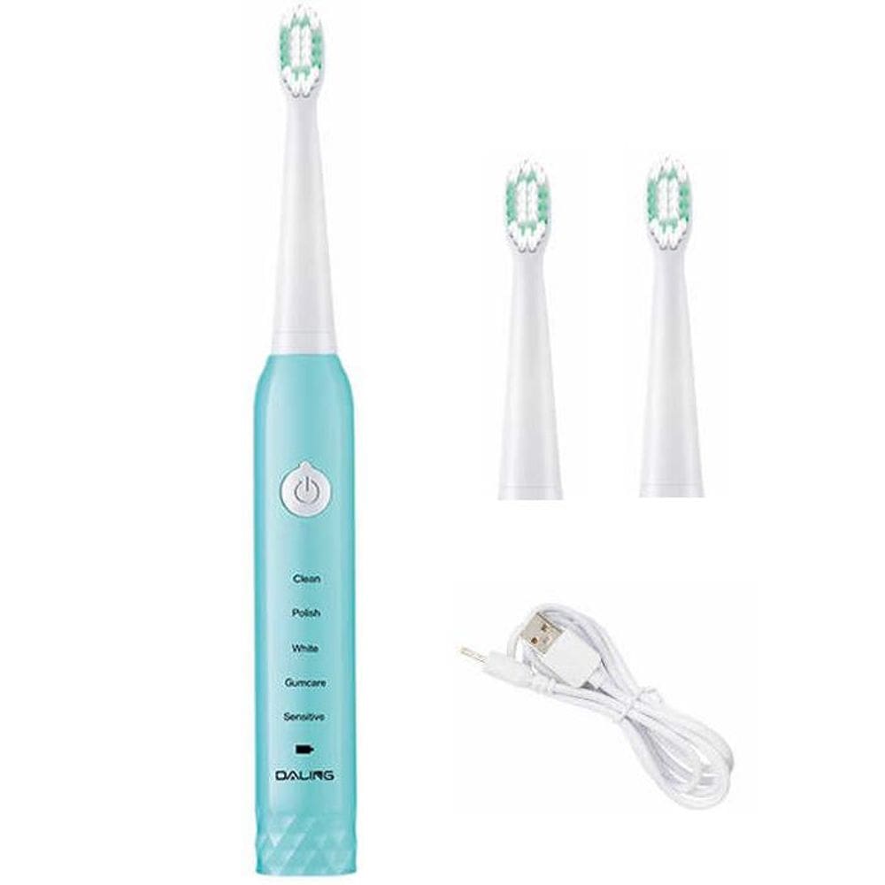 Escova De Dente Eletrica USB 5 Niveis