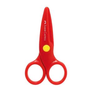 Tesoura Escolar Supersegura Faber-castell Vermelho