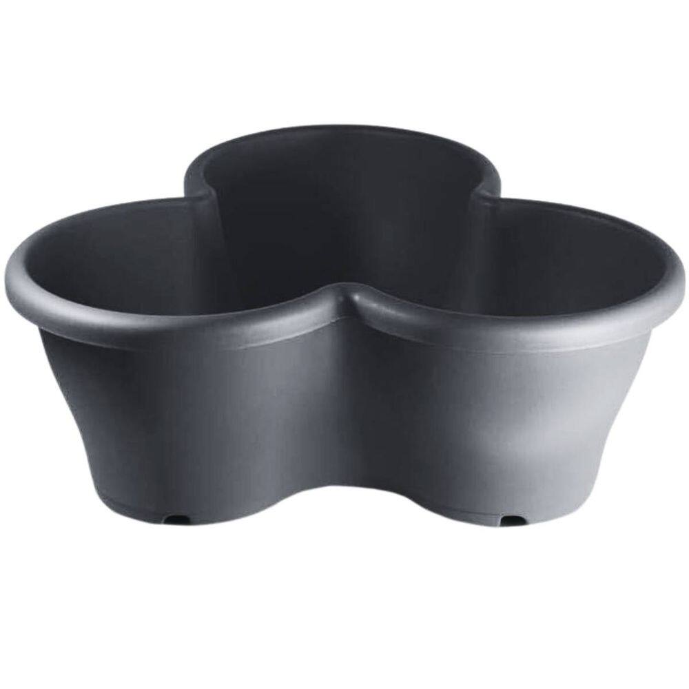 Vaso Empilhável Treviso (41X39X16) Preto OKLA