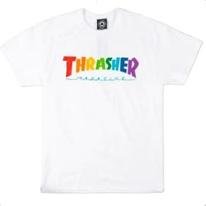 Camiseta Masculina Thrasher Magazine Rainbow