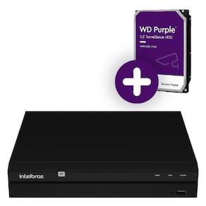 Nvr Intelbras 8 Canais 4k 8mp Gravador Nvd 1408 P Com Hd 1tb