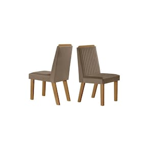 Cadeiras para Mesa de Jantar Estofada - Riviera - LJ Móveis