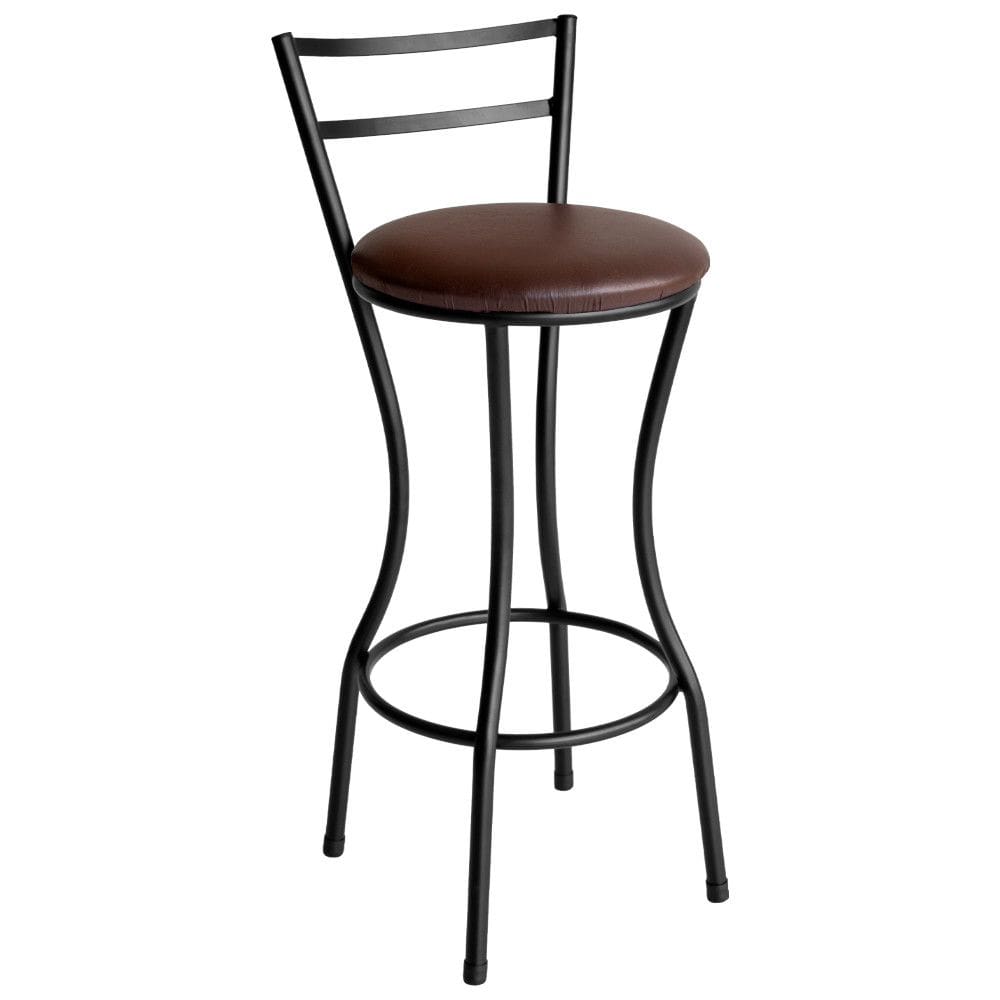Banqueta Alta Home em Aço Carbono