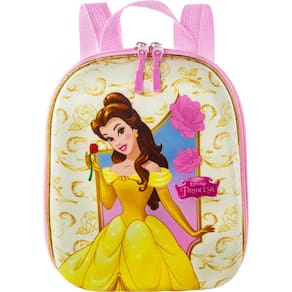 Lancheira Costas 3D Princesa Bela Disney Impermeável Meninas
