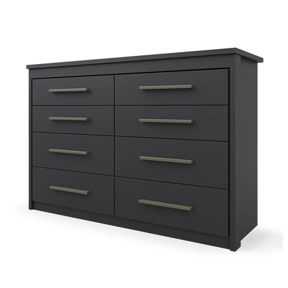 Cômoda Para Quarto Para Tv Até 50 Polegadas Preto Fosco Elsie Shop Jm