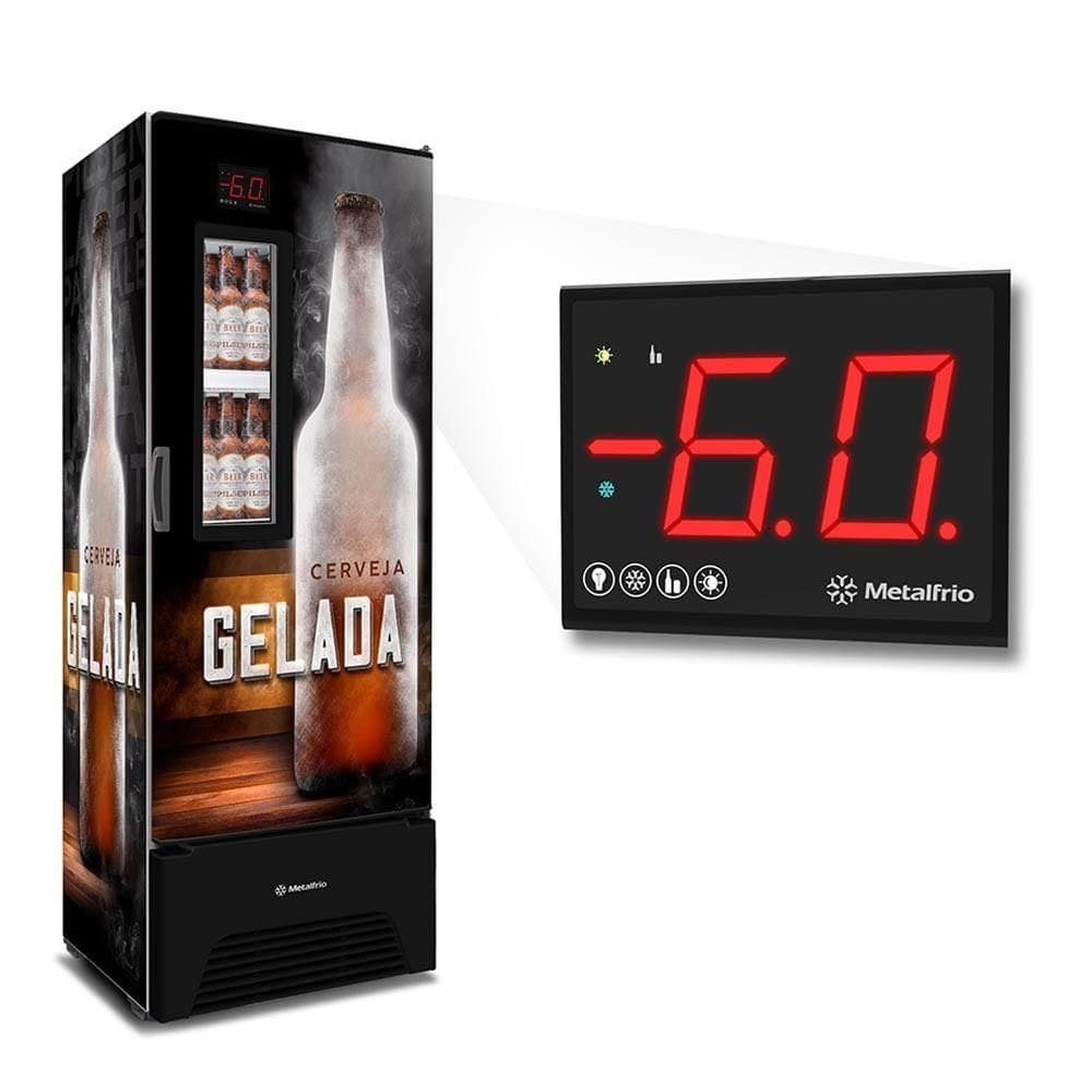 Cervejeira Optima Vn50af Metalfrio Refrigerador Porta Com Visor 574 Litros Envelopada 220v