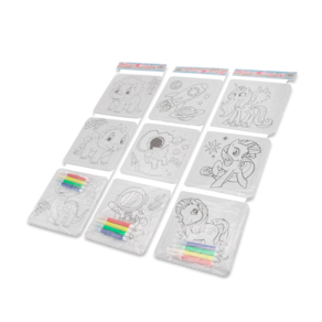 Kit Quebra Cabeça De Colorir Com Canetinhas - 12 Unidades