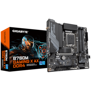 Placa Mae Gigabyte INTEL LGA1700 DDR4 Micro ATX- B760M Gaming X AX 1.1