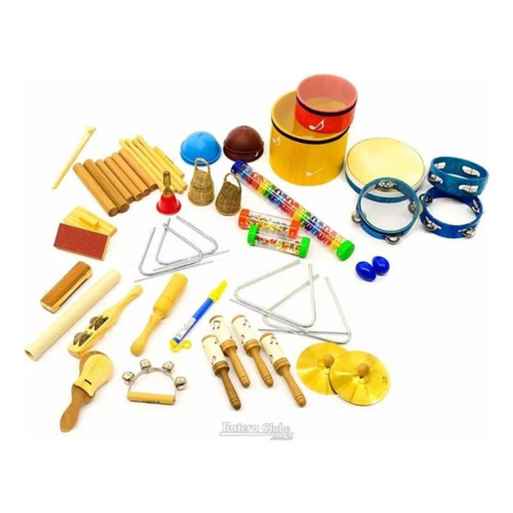Bandinha Rítmica Jog Vibratom Instrumento P3680 Kit 34 Peças