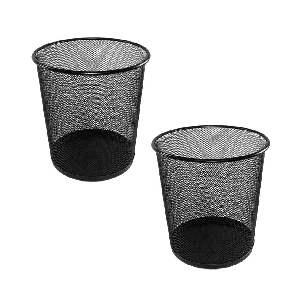Kit 2 Cesto Lixeira Lixo Para Escritório Banheiro Cozinha Quarto Aramado Em Metal Resistente 10 Litros