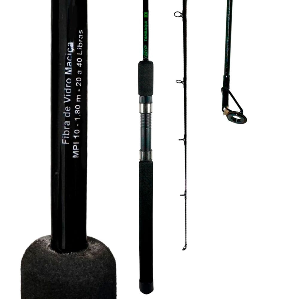 Vara Pesca MIG Tambaqui 20-40lb Inteiriça MIP10 1,80m Fibra de Vidro Molinete
