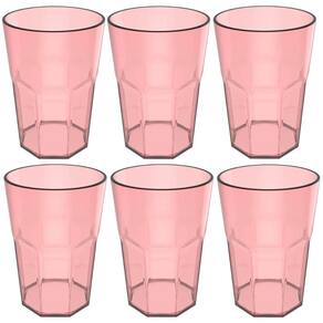 Conjunto 6 Copos Jogo De Copos Para Suco Água 400ml