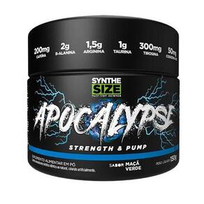 Pre Treino Apocalypse Synthesize Pote 150G Maçã-Verde