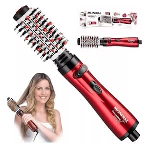 Escova Alisadora 3 em 1 Red Infinity Fios Lisos Modelados